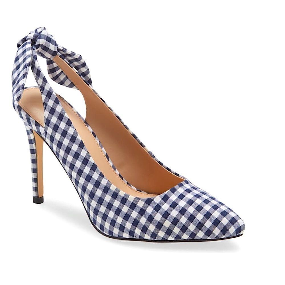 BCBG Henaya Pointed Toe Gingham Pump